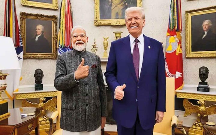 বিজেপির পশ্চিমবঙ্গ জয়ে মোদিকে অভিনন্দন ট্রাম্পের